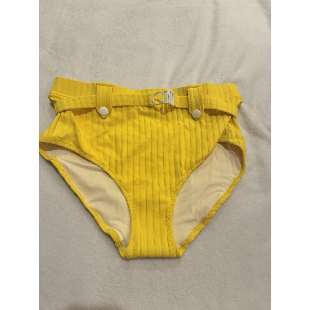 Solid & Striped Large Yellow Lemon Zest  Bikini Only